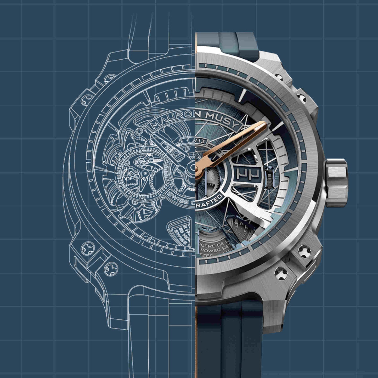 MU05-103 ブループリント チタニウム・スケルトン