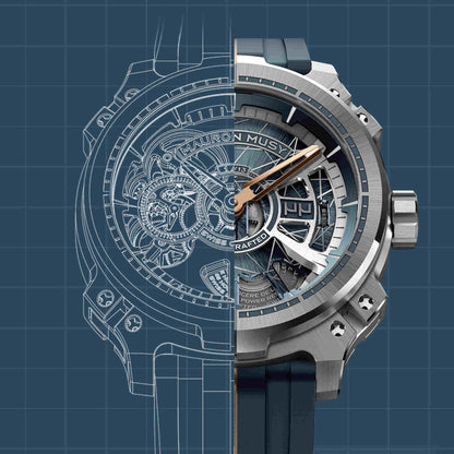 MU05-103 ブループリント チタニウム・スケルトン